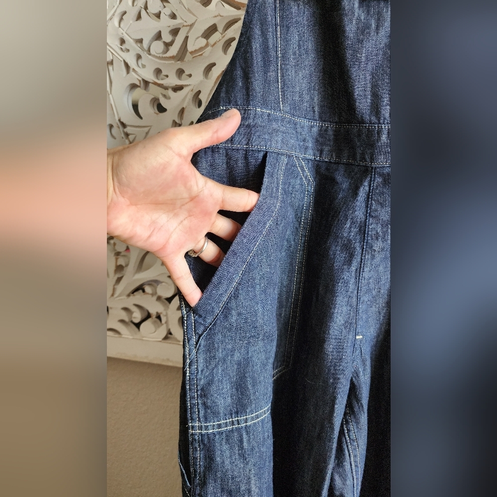DENIMIST TIE STRAPS RELAXED OVERALLS RETAIL PRICE $465 SIZE XS NWOT - Picture 6 of 16